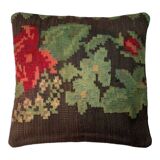 Vintage turkish kilim cushion cover 40x40cm