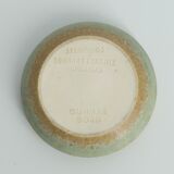 Set of 2 modern Scandinavian collection bowls in sandy brown stoneware by G. Borg.