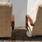 Pair of art deco armchairs 1930