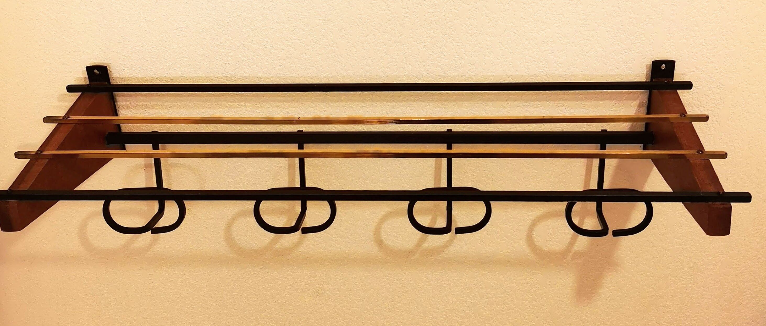 Vintage Scandinavian style wall rack