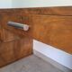 Ancien bureau Art Déco Noyer vintage