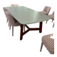 Table design Alex by Charles Ellade with or without its 6 chairs.
