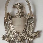 Door knocker/American bald eagle. Made of solid brass. Dimensions 15 x 10.