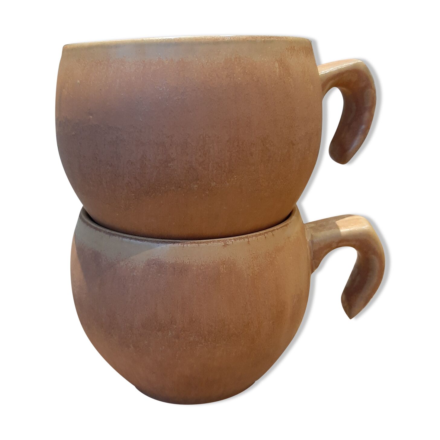Lot 2 ovoid sandstone cups