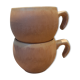 Lot 2 ovoid sandstone cups
