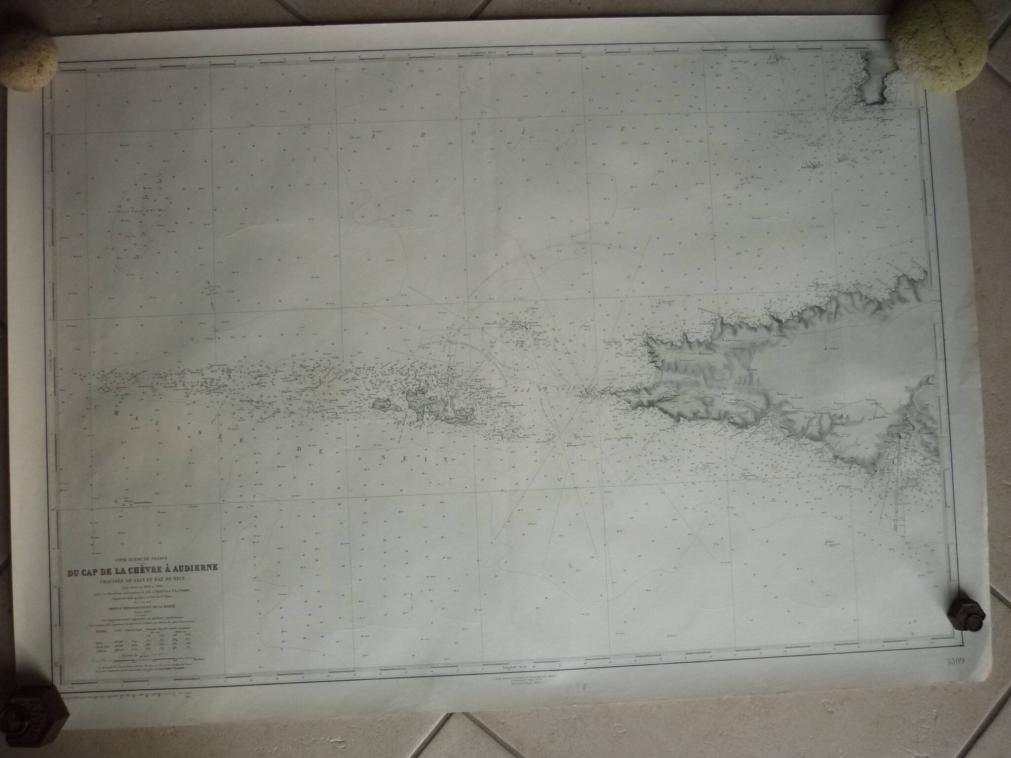 Navy chart “cap de la chèvre in audierne” nº 5309