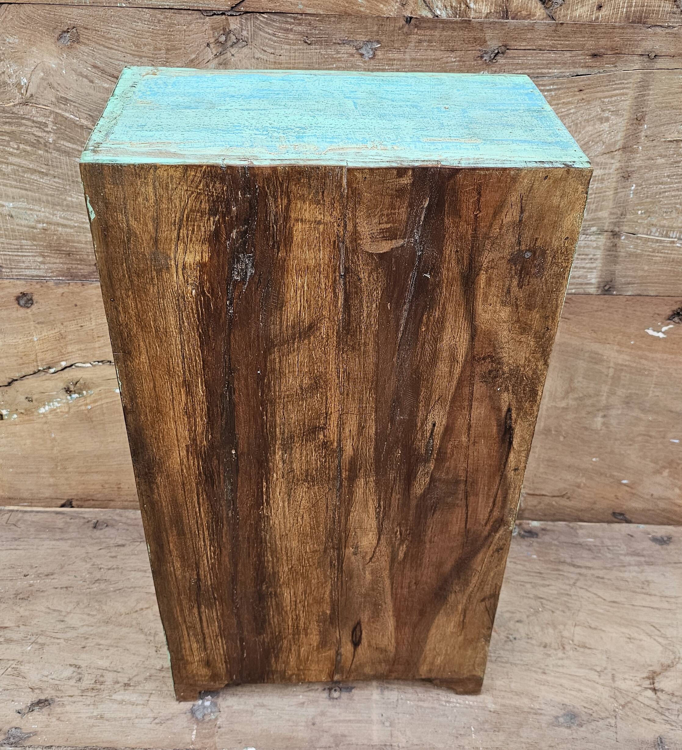 Old bedside table - tribal cabinet in Burmese teak