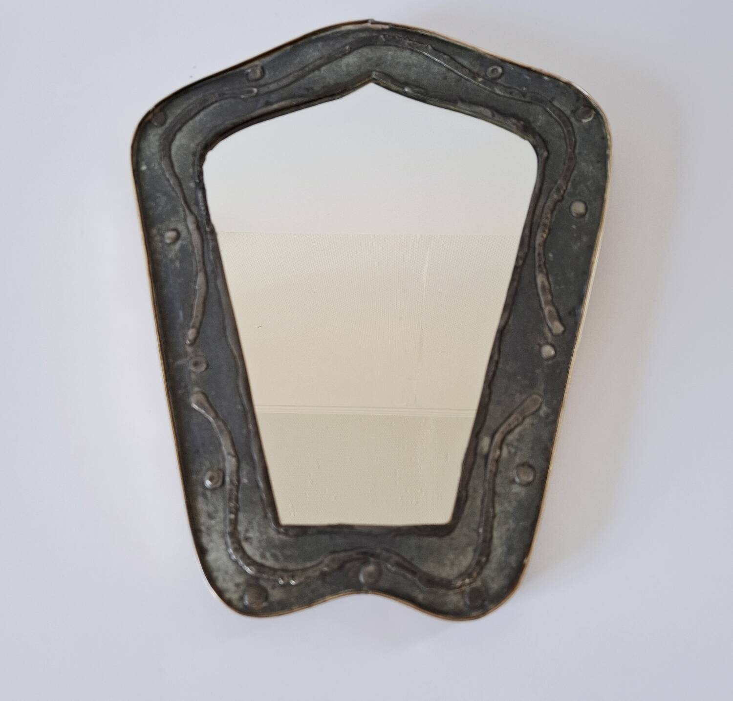 Vintage brutalist mirror