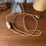 Crystal lamp with dark grey lampshade