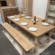 Solid oak farmhouse table