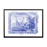 Lithography engraving vintage Buffon giraffe - A3 format