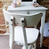 Dressing table and antique chair