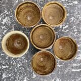 Tasses à café en grès pyrite La Borne