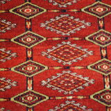 Authentic Persian rugs, knotted hand of extreme finesse by the tribe of the torkaman 162x110cm