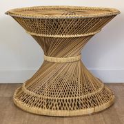 Diabolo rattan coffee table