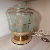 Art Deco glass lamp with touch control
