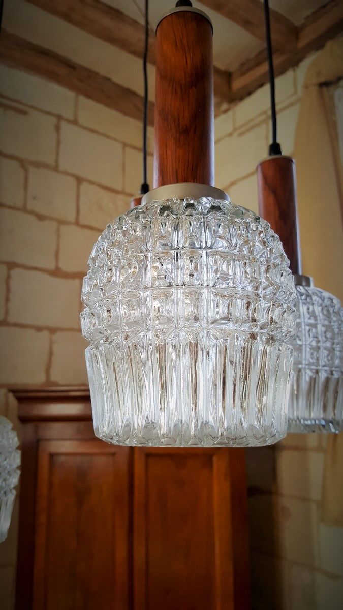 Chandelier cascade vintage 50s