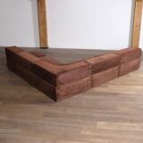 COR Trio Modular Sofa In Brown Teddy By Team Form AG, 1970s