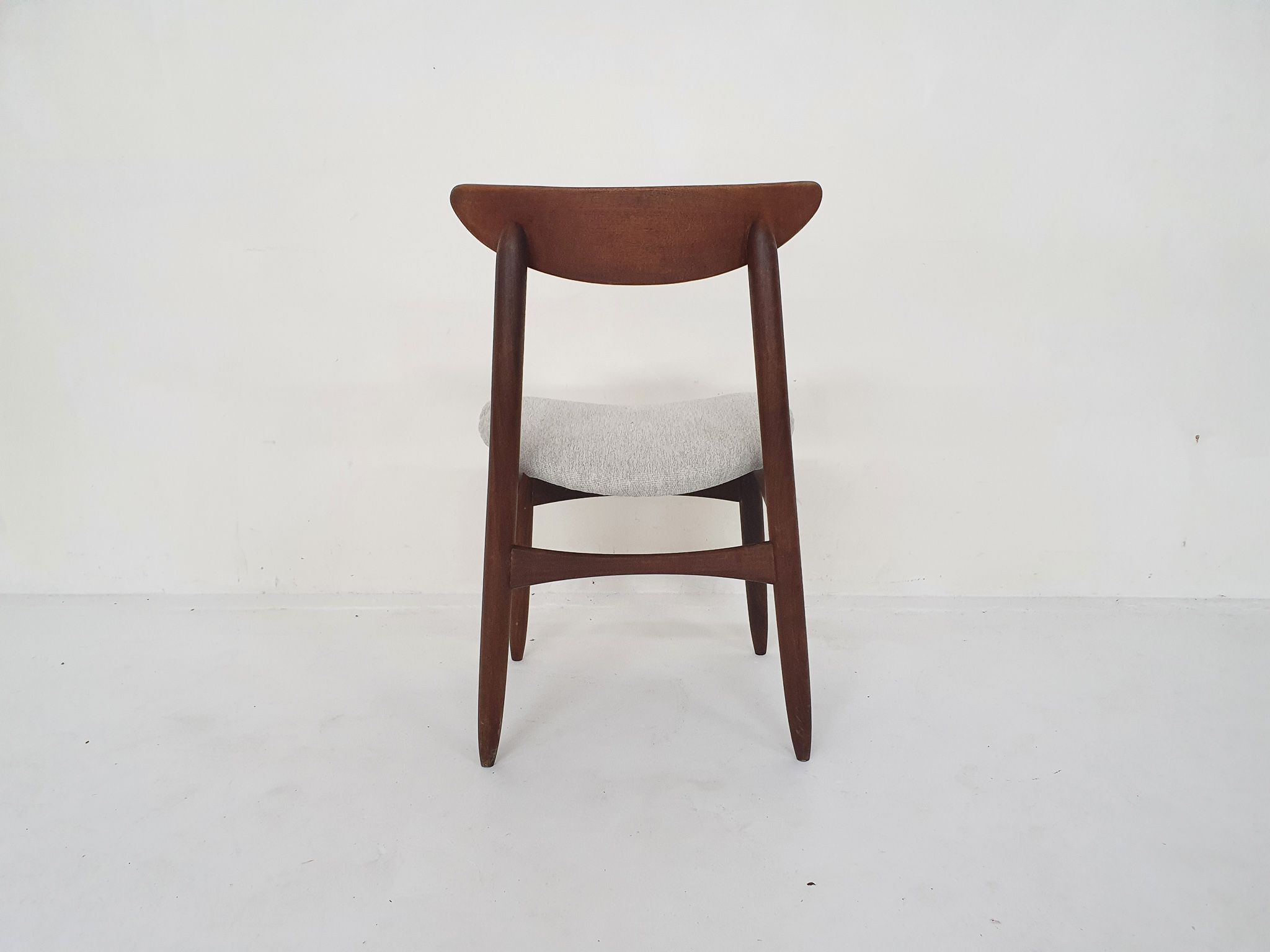 Solid teak Danish dining chair, Denmark 1950's