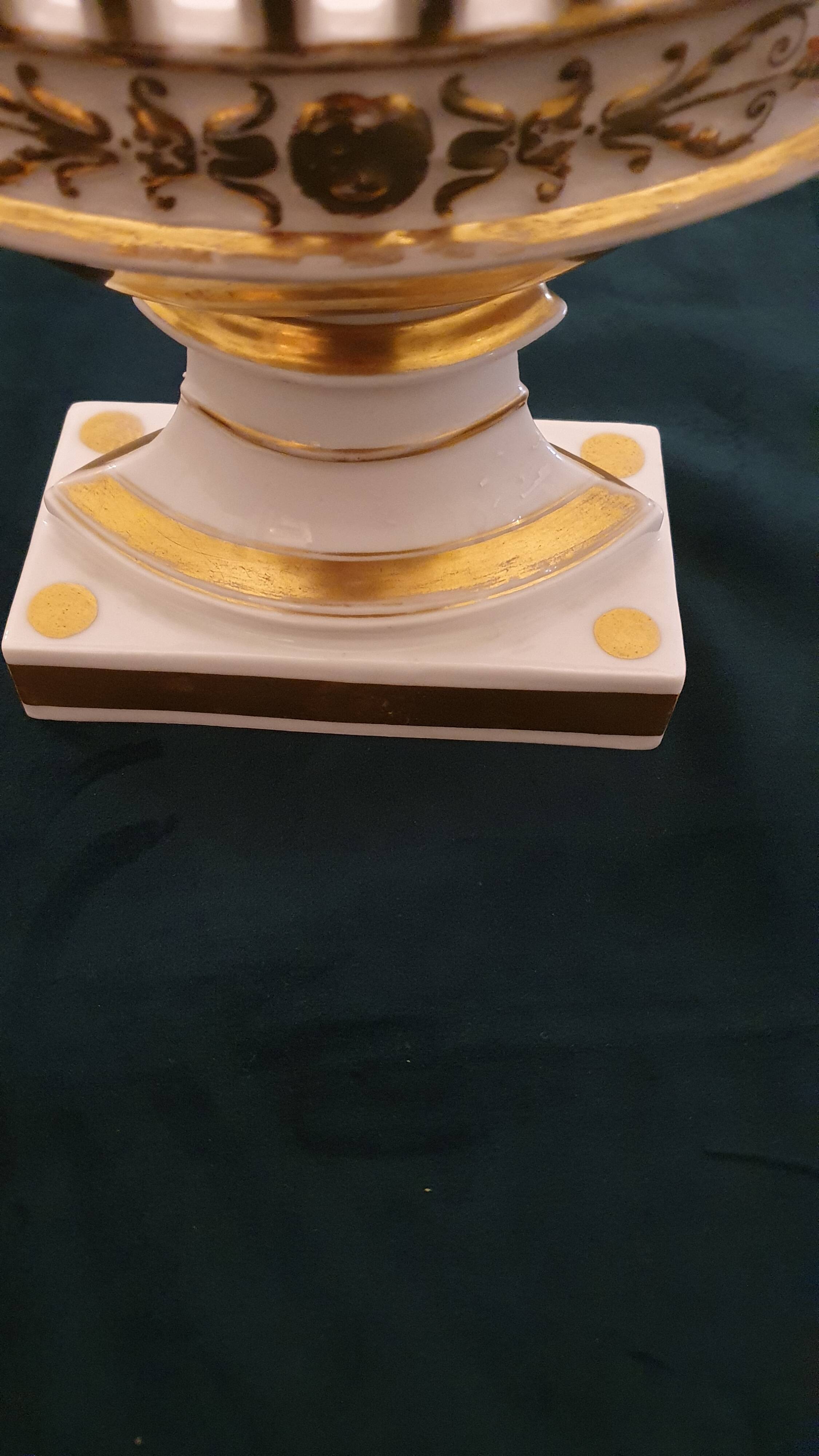 Large footed bowl in 19th century Empire style