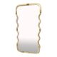 Wave Mirror in Gold "Torchon" Torciglione Glass Design