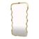Wave Mirror in Gold "Torchon" Torciglione Glass Design