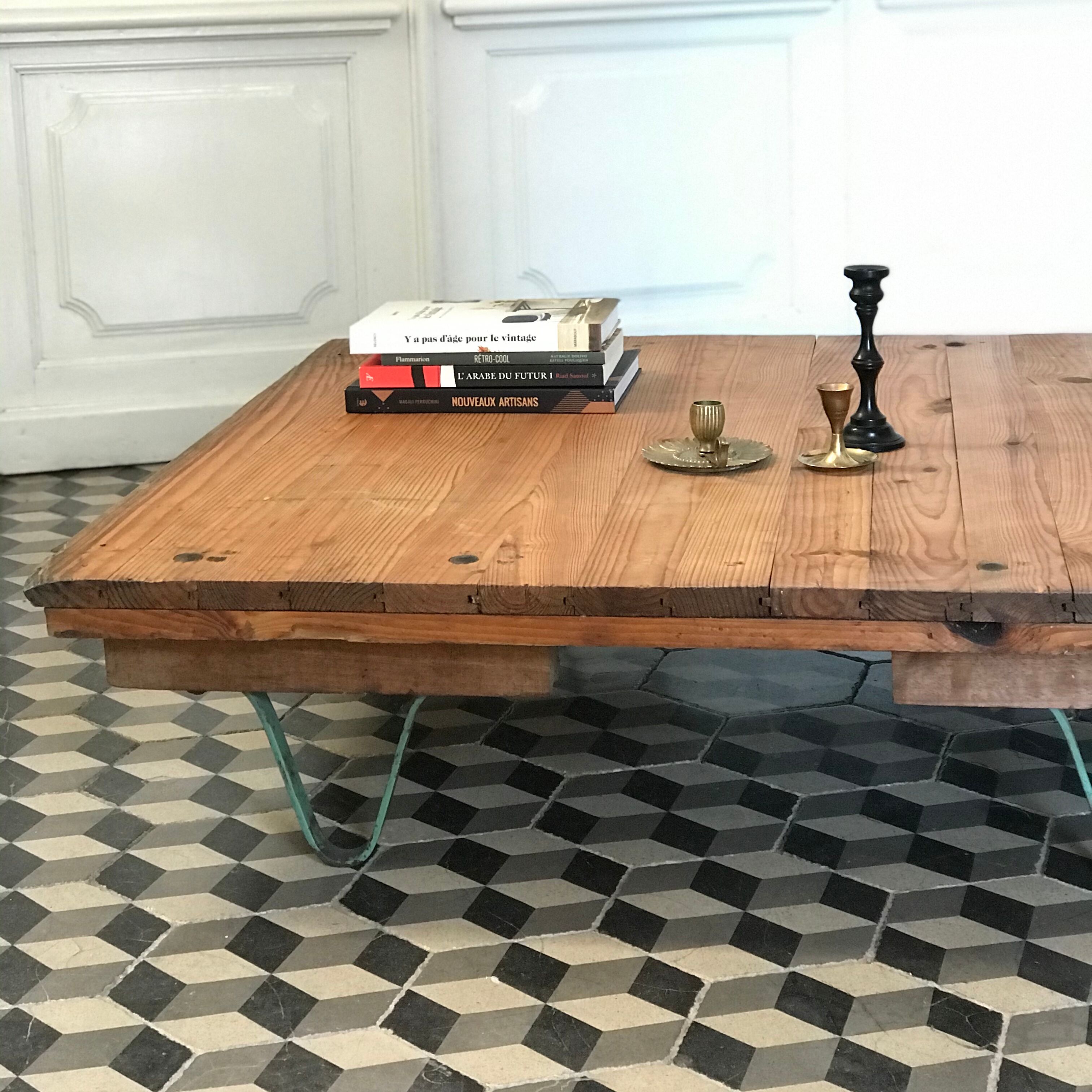 Industrial coffee table