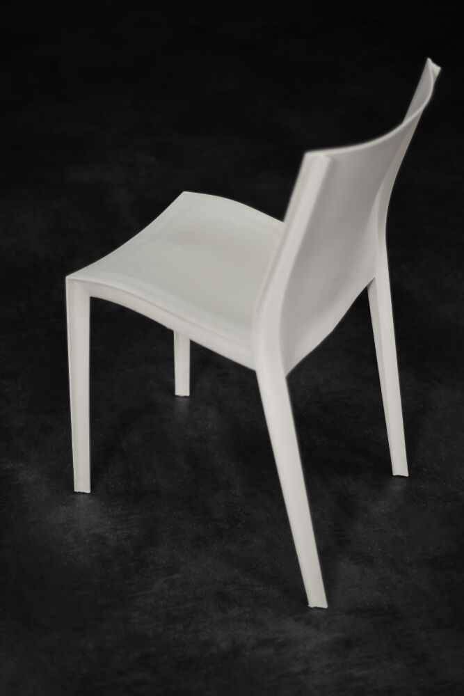 Mid-century smooth plastic vintage chairs by Philippe Starck for Xo Design, set of 5.