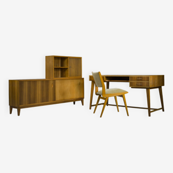 Desk & Sideboard Set by Georg Satink for Wk Möbel, 1950s, Set of 4