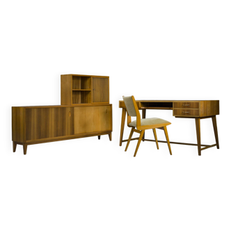 Desk & Sideboard Set by Georg Satink for Wk Möbel, 1950s, Set of 4