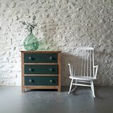 Vintage wood and green dresser