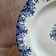 Semi-deep plate Terre de Fer Clairefontaine LG Normandy 19th century blue decoration