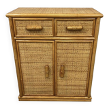 Small rattan and wicker buffet