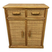 Small rattan and wicker buffet