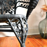 Banquette rotin Peacock