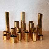 Modular brass candle holders – Design Colseth, Norway, 1960s–70s