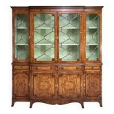 Bibliothèque / Vitrine en loupe de bois