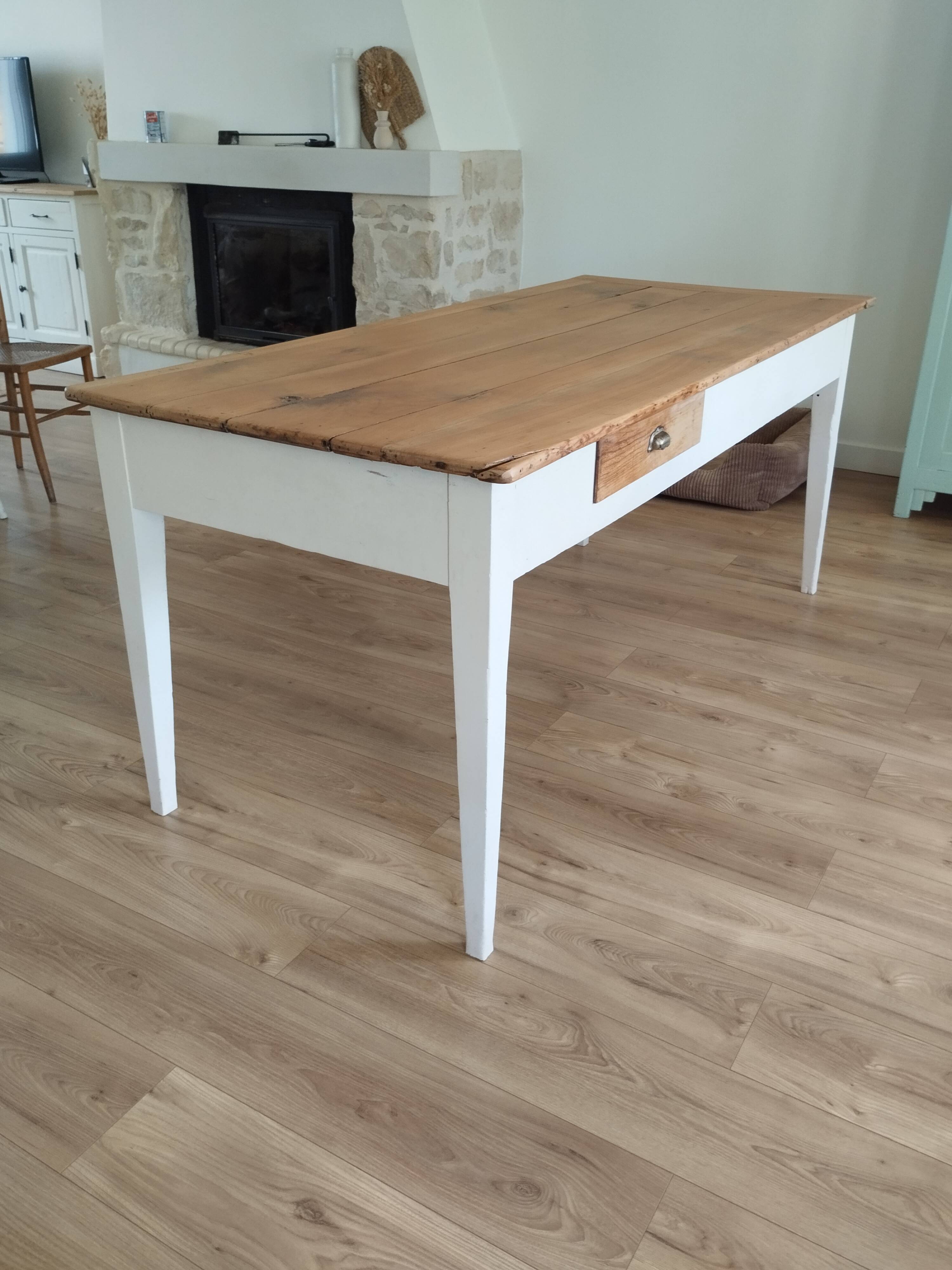 Renovated farmhouse table