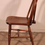 Set of 6 19th Century Windsor Wheelback Chairs