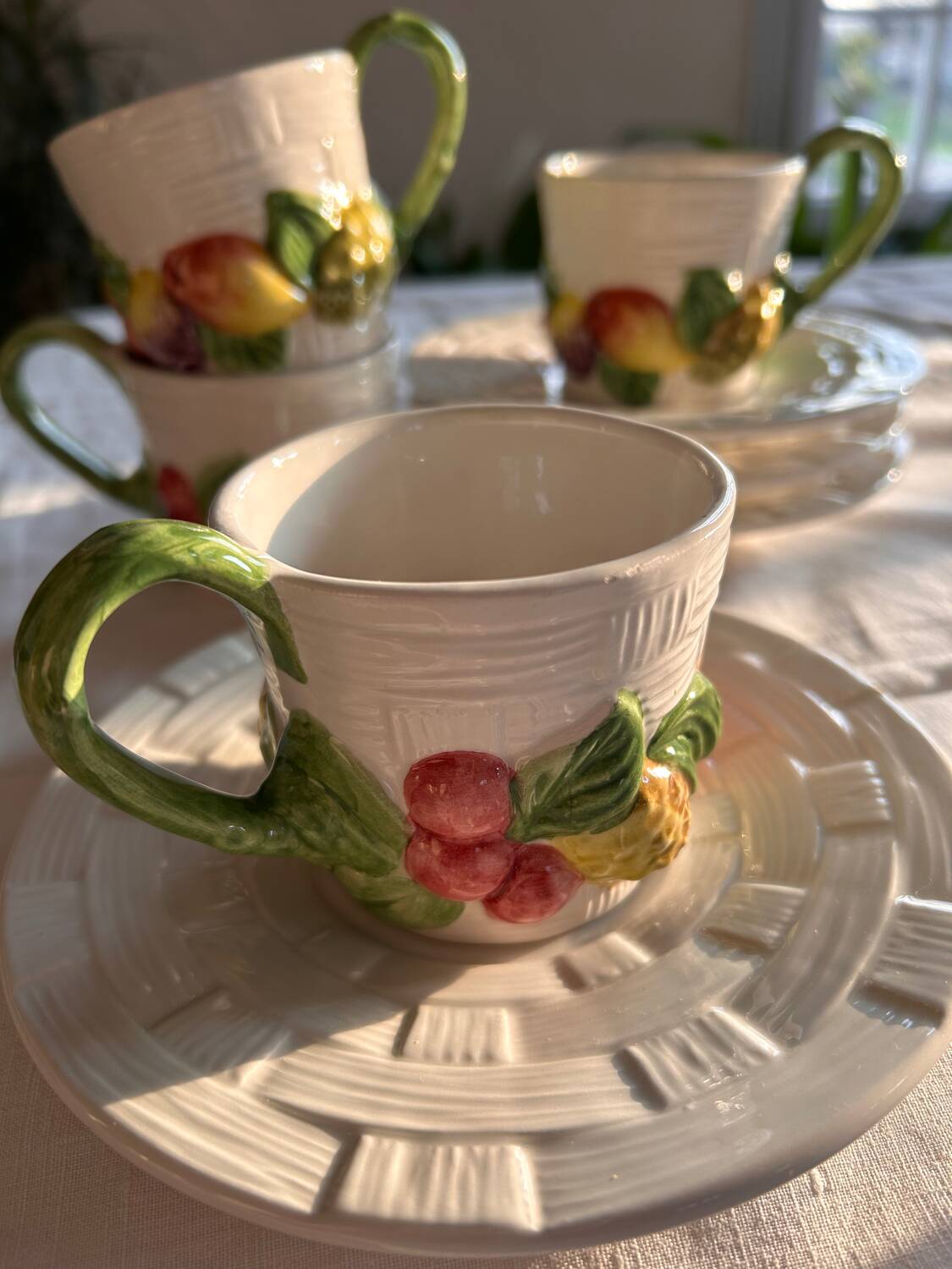 Chaumette earthenware tea service