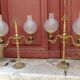 Paire de lampes style Napoléon III à têtes de lions
