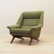 Green armchair, Danish design, 1970s, manufactured by Horsens Møbelfabrik