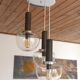 Mcm pendant light  space age accent hanging mid century modern lamp 1980's