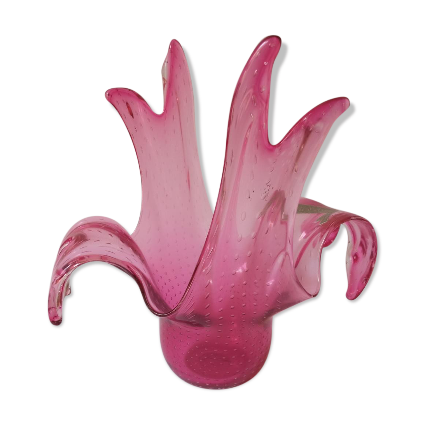 Vase, art glassware P. Schneider, 70s