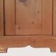 Pair of moulded light wood bedside tables.
