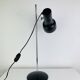 Lampe de bureau spot noir et chrome, années 60, réglable