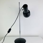 Lampe de bureau spot noir et chrome, années 60, réglable