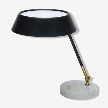 Stilux table lamp in marble and brass circa 1950