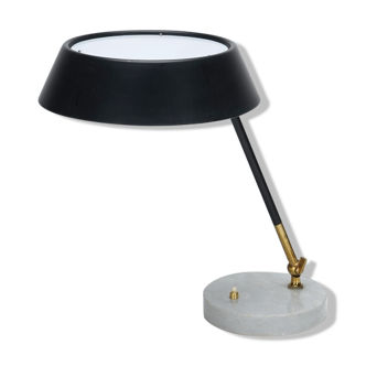 Lampe de table Stilux en marbre et laiton  circa 1950