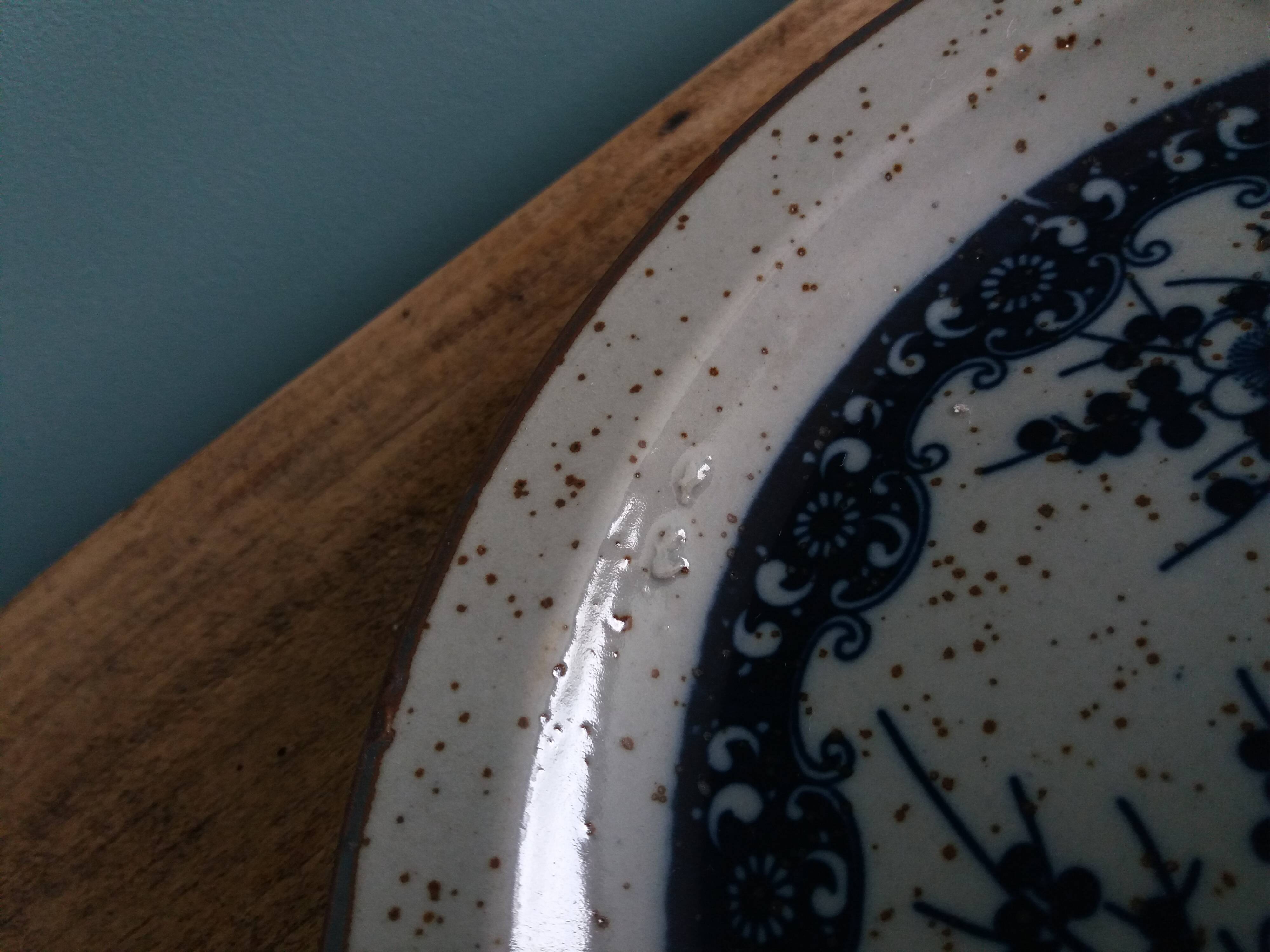 Plate with Japanese decor